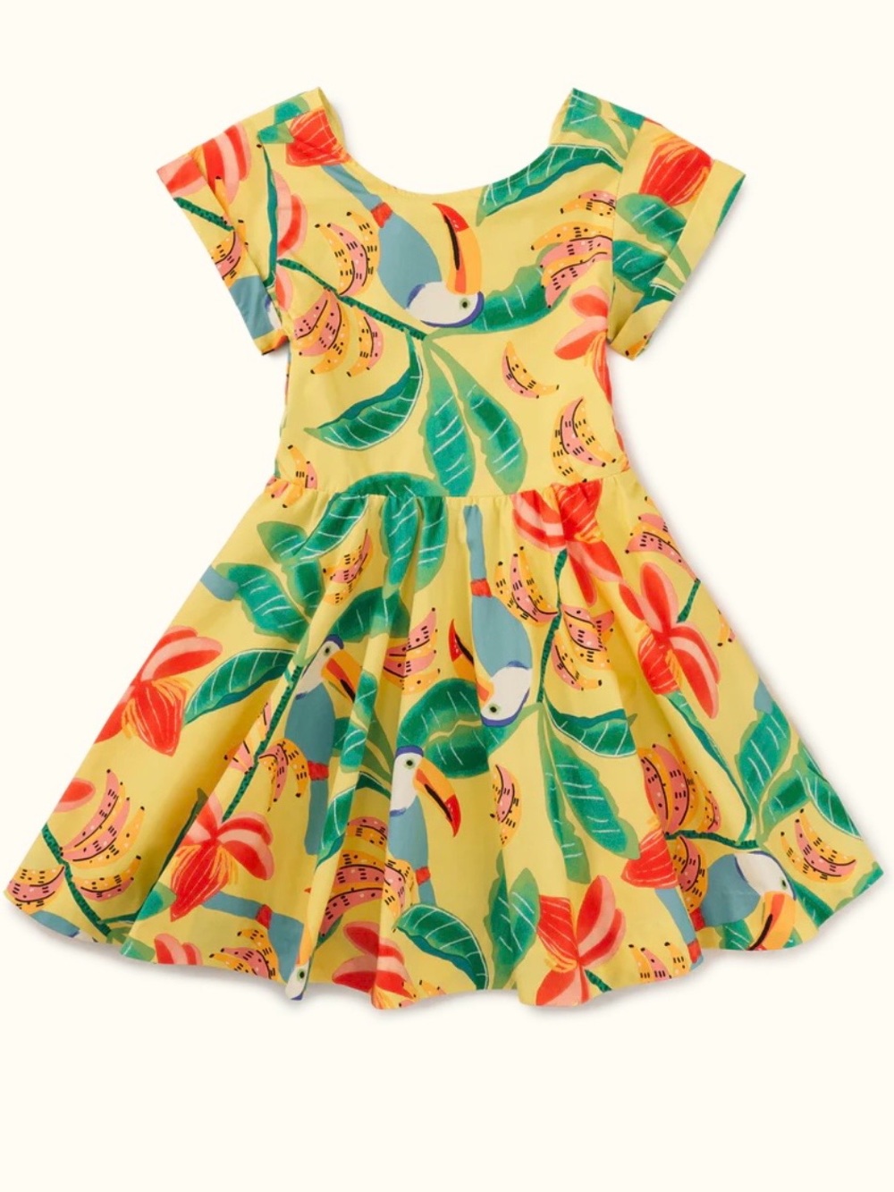 Tea Collection Button Back Skirted Dress 2T